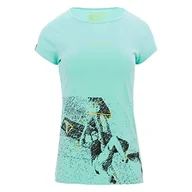 Koszulki i topy damskie - Trangoworld damska koszulka Stasa, zielony turkusowy, L - miniaturka - grafika 1