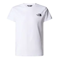 Koszulki sportowe damskie - Koszulka dziecięca The North Face Redbox 0A89VTFN41 - biała - miniaturka - grafika 1