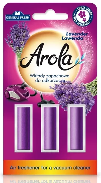 GENERAL FRESH Arola Wkłady Zapachowe do Odkurzacza Lawenda 3szt