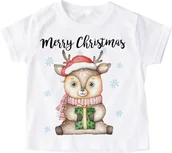Koszulki dla dziewczynek - Świąteczna koszulka dla dziecka - miniaturka - grafika 1