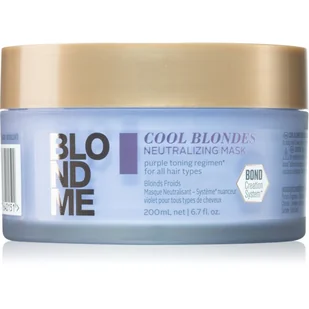 Schwarzkopf Professional Schwarzkopf Professional Blondme Cool Blondes maseczka odżywcza neutralizująca żółtawe odcienie 200 ml - Maski do włosów - miniaturka - grafika 1