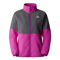 Bluzy sportowe damskie - Bluza The North Face 100 Glacier HVWT Full 0A89JA71O1 - różowo-szara - miniaturka - grafika 1
