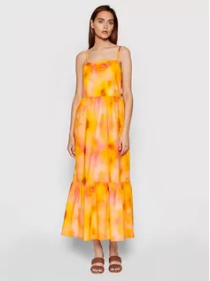 Sukienki - Rinascimento Sukienka letnia CFC0103696003 Pomarańczowy Regular Fit - grafika 1
