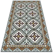 Dywany - Uniwersalny dywan winylowy Geometryczne kwiaty 100x150 cm - miniaturka - grafika 1