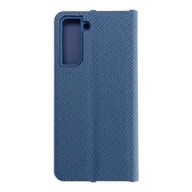 Etui i futerały do telefonów - Forcell Kabura LUNA Book Carbon do SAMSUNG Galaxy S21 niebieski - miniaturka - grafika 1