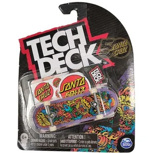 Tech Deck deskorolka fingerboard Santa Cruz Lew + naklejki - Samochody i pojazdy dla dzieci - miniaturka - grafika 1