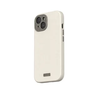 Moshi Napa MagSafe - Skórzane etui iPhone 15 (Eggnog White) - Etui i futerały do telefonów - miniaturka - grafika 2