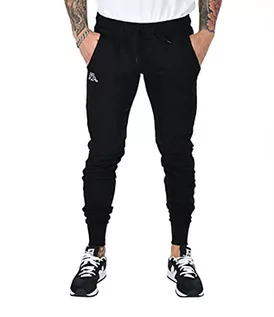 Spodnie damskie - Kappa Damskie spodnie sportowe Theek Slim Logo, czarne, XS - grafika 1