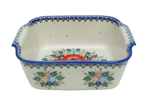 Ceramiczne naczynie kwadratowe duże Ceramika Bolesławiec - Brytfanny - miniaturka - grafika 1