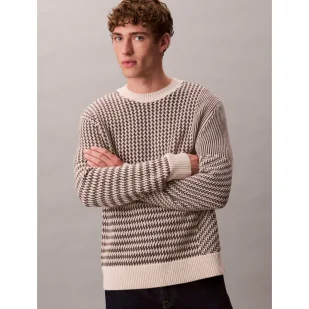 Calvin Klein Wełniany sweter Regular Fit - Swetry męskie - miniaturka - grafika 1