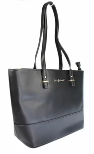 Torebka Skóra Włoska Z Kosmetyczką Oraz Portfelem 3w1 JENNIFER JONES Elegancki Stylowy Kuferek 3140 CZARNY - Torebki damskie Torebka Skóra Włoska Z Kosmetyczką Oraz Portfelem 3w1 JENNIFER JONES Elegancki Stylowy Kuferek 3140 CZARNY - Torebki damskie - miniaturka - grafika 3