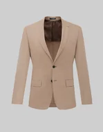 Marynarki męskie - Marynarka do zestawu orciano beżowy slim fit - miniaturka - grafika 1