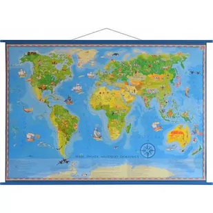 Świat mapa ścienna dla dzieci - Atlasy i mapy - miniaturka - grafika 2