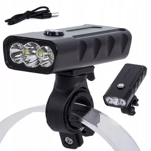 Lampka Rowerowa Przednia Latarka Led Cree Xm-L T6 - Lampki rowerowe - miniaturka - grafika 1