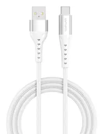 Kable komputerowe i do monitorów - 4smarts 541455 kabel USB 1,5 m USB A USB C Biały - miniaturka - grafika 1