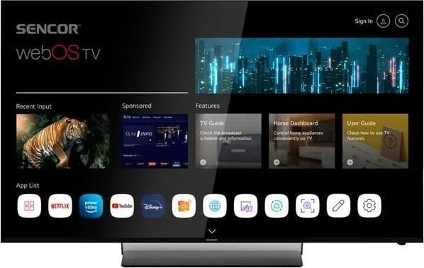 Sencor SLE 65US850TCSB LED 65'' 4K Ultra HD WebOS