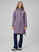 Płaszcze damskie - 4F Płaszcz membrana 8000 damski - fioletowy XXL - miniaturka - grafika 1
