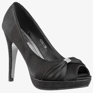 Czółenka Damskie Buty Na Obcasie Eleganckie Vices Czarne A336-1 Czarny 39 - Czółenka - miniaturka - grafika 1