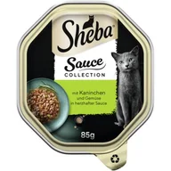 Mokra karma dla kotów - Sheba Sauce Collection 22 x 85 g z królikiem i warzywami, w sosie - miniaturka - grafika 1