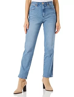 Spodnie damskie - Wrangler Mom spodnie damskie, z motywem prostym (Mauna), W33/L34 - grafika 1