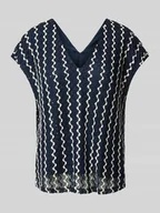 Koszulki i topy damskie - T-shirt z dekoltem w serek model ‘ELLEN’ - miniaturka - grafika 1