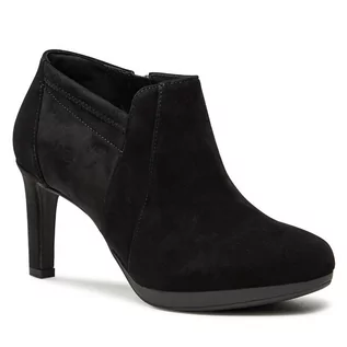 Botki damskie - Botki Clarks Ambyr Hope 261741104 Black Suede - grafika 1