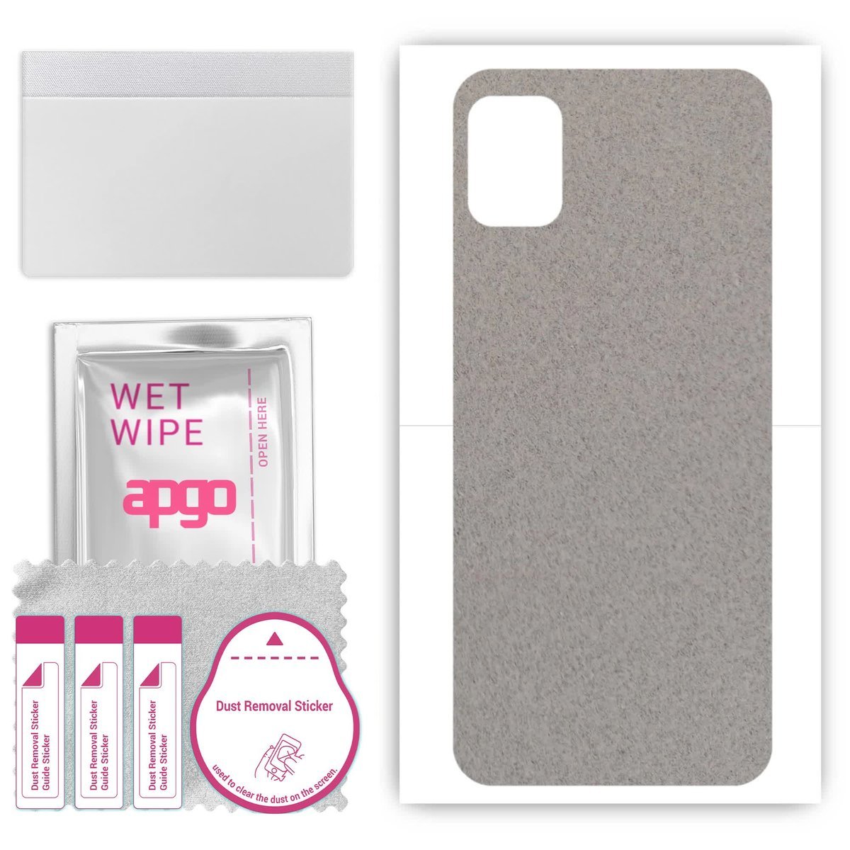 Folia naklejka skórka strukturalna na TYŁ Zamsz do Nokia G310 - Zamsz Szary - apgo SKINS