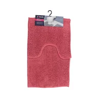 Akcesoria łazienkowe - Komplet 2 dywaników łazienkowych Jotta Fringe różowy różowy - miniaturka - grafika 1