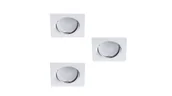 Oprawy, klosze i abażury - Zestaw opraw stropowych 3 szt. Tribis biały GU10 Kanlux - miniaturka - grafika 1