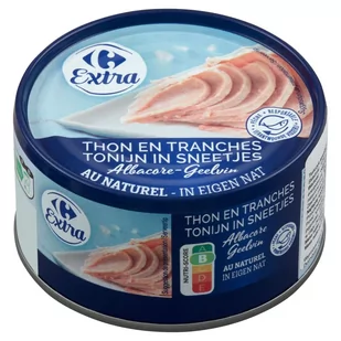 Carrefour Extra Tuńczyk kawałki w sosie własnym 200 g - Konserwy i dania rybne - miniaturka - grafika 1