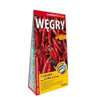 Przewodniki - Węgry laminowana mapa samochodowo-turystyczna 1:520 000 - opracowanie zbiorowe - książka - miniaturka - grafika 1