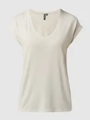 Koszulki i topy damskie - T-shirt z efektowną przędzą model ‘Billo’ - miniaturka - grafika 1