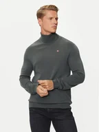 Swetry męskie - Napapijri Golf Damavand NP0A4GJT Zielony Regular Fit - miniaturka - grafika 1
