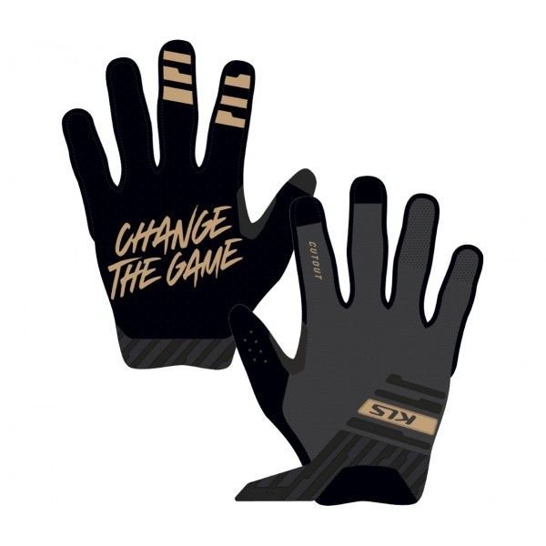 Rękawiczki rowerowe Kellys Cutout Long ANTHRACITE XL