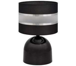 Lampa stołowa HELEN 1xE27/60W/230V czarny/srebrny - Lampy stojące - miniaturka - grafika 1