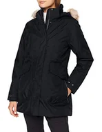 Kurtki damskie - CMP Damska kurtka parka Climaprotect Con Cappuccio Eco Fur czarny czarny 36 - miniaturka - grafika 1