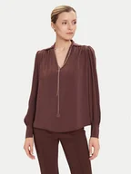 Bluzki damskie - Rinascimento Bluzka CFC0125721003 Brązowy Regular Fit - miniaturka - grafika 1