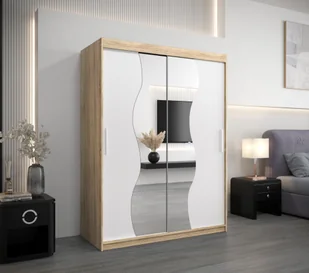 MINIO szafa 150 cm MADRYT dąb sonoma / biały - Szafy - miniaturka - grafika 1