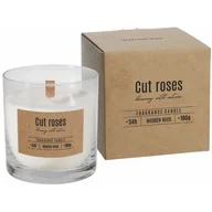 Świece - Świeca zapachowa w szkle SN82-000-78 cięte róże BISPOL - miniaturka - grafika 1