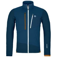 Bluzy sportowe męskie - Męska bluza Ortovox Fleece Grid Jacket M Rozmiar: XL / Kolor: ciemnoniebieski - miniaturka - grafika 1