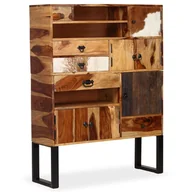Kredensy - vidaXL Kredens z litego drewna sheesham, 100x30x130 cm - miniaturka - grafika 1