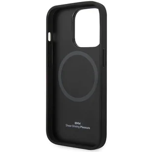 Etui BMW BMHMP14LSLLNA iPhone 14 Pro 6,1" granatowy/navy hardcase Leather Hot Stamp MagSafe - Etui i futerały do telefonów - miniaturka - grafika 7