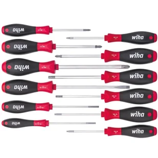 Wiha SoftFinish 302HK12, płaski, TORX, krzyżakowy Pozidriv, krzyżakowy Phillips, 12 szt. - Śrubokręty - miniaturka - grafika 2