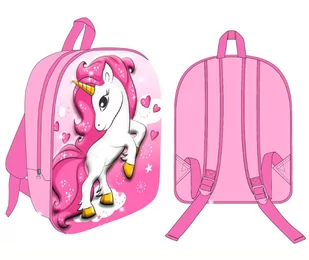Plecak przedszkolny 3D JEDNOROŻEC UNICORN 30x26x10cm - Plecaki szkolne i tornistry - miniaturka - grafika 1