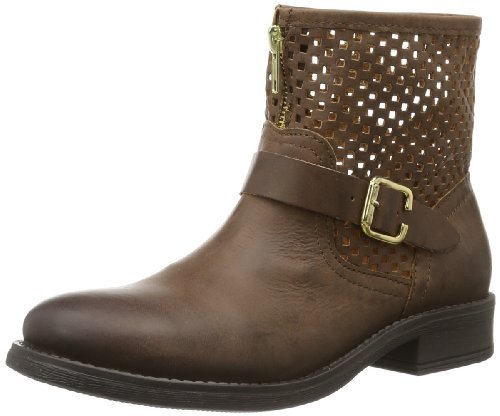 PIECES IZA LEATHER CUTOUT 17053980 damskie kozaki, brązowy - Braun Mocca - 37 eu