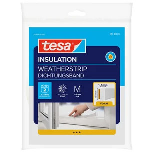 Tesa Uszczelka piankowa Pur Eco 15mm x 10m biała - Akcesoria do okien Tesa Uszczelka piankowa Pur Eco 15mm x 10m biała - Akcesoria do okien - miniaturka - grafika 1