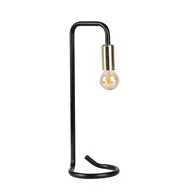 Lampy stojące - Candellux Hera lampa stołowa 1-punktowa czarna 41-80073 - miniaturka - grafika 1
