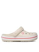 Klapki i japonki damskie - Crocs Klapki Crocband 11016 Beżowy - miniaturka - grafika 1