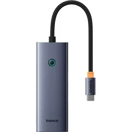 Huby USB - Hub BASEUS UltraJoy Series 5w1 0.22 m USB Typu C, Pasywny Szary B00052801811-01 - miniaturka - grafika 1