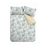 Pościel - Żółto-niebieska pościel 200x200 cm Inga – Catherine Lansfield - miniaturka - grafika 1